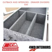 OUTBACK 4WD INTERIORS - DRAWER DIVIDERS 500